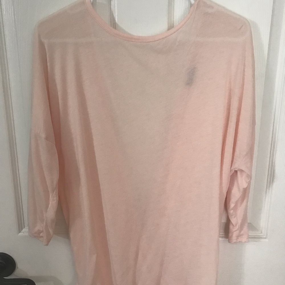 Pink Top with low cut back